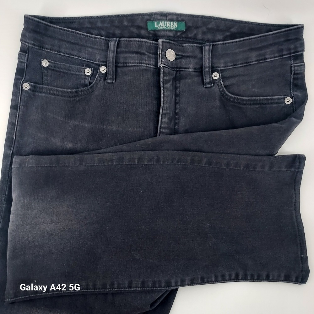 Lauren Ralph Lauren Premier Straight‎ Jeans Women's Black Wash Size 10